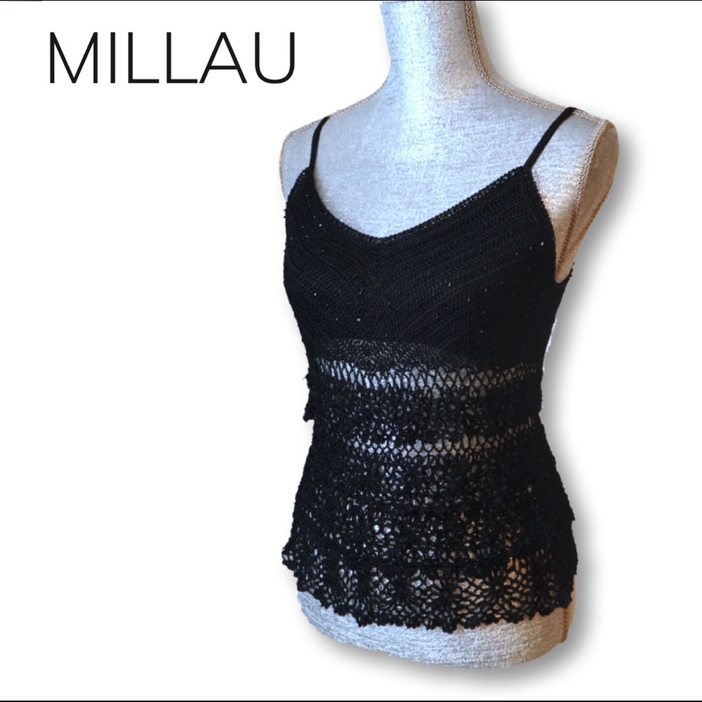 Millau LF Stores spaghetti strap knIT sweater sz s